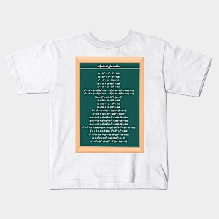 Algebraic Formulas Kids T-Shirt